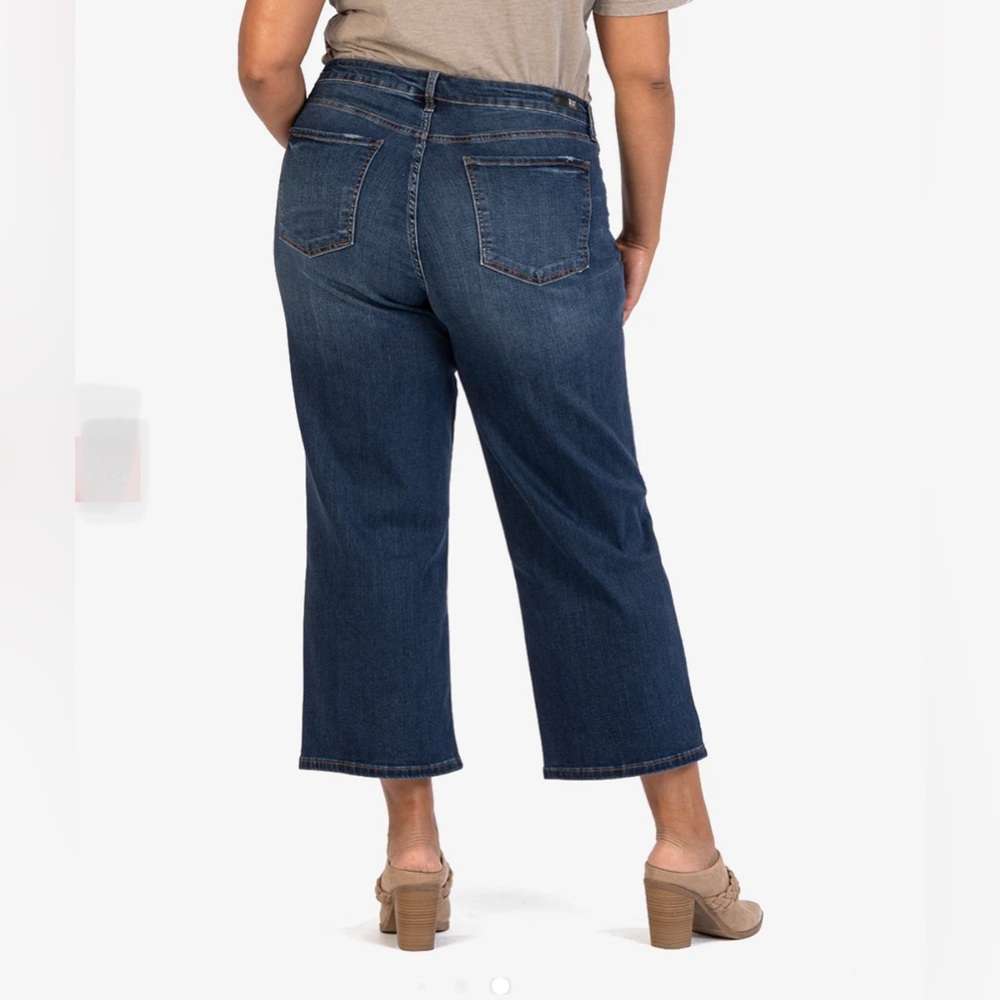 KUT from the KLOTH Jeans $98 Women’s Charlotte Fab Ab Wide Leg Plus Size 16W NWT - Picture 4 of 6